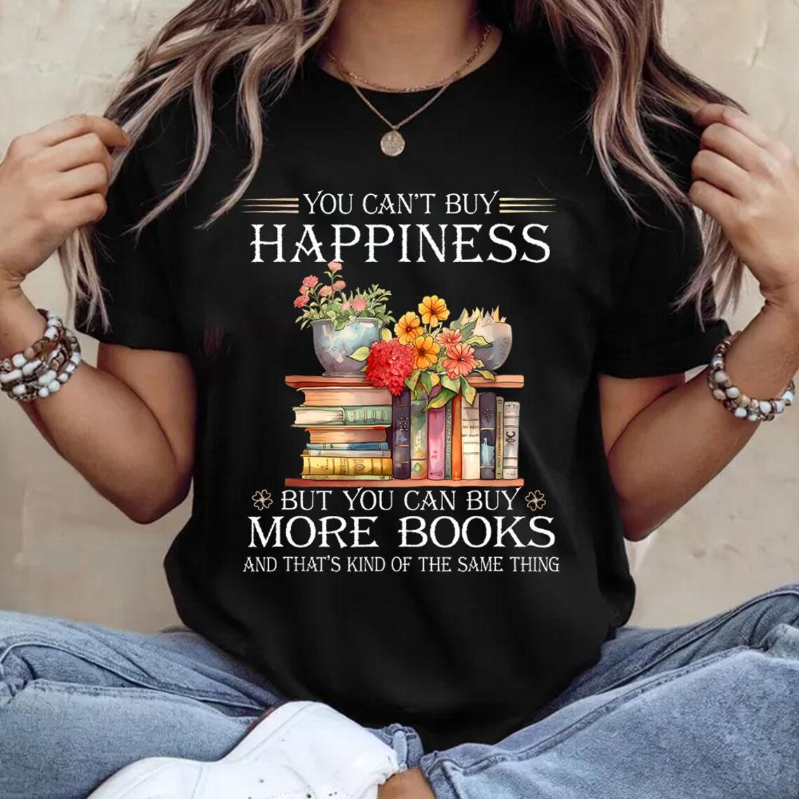 Street Style Fashion Quotes - Reading Quotes T-shirts, Floral and Book