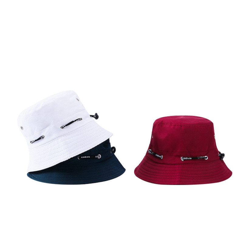 Bucket Hat Embroidered - 2019 Polyester Adjustable Cord Buckle Bucket