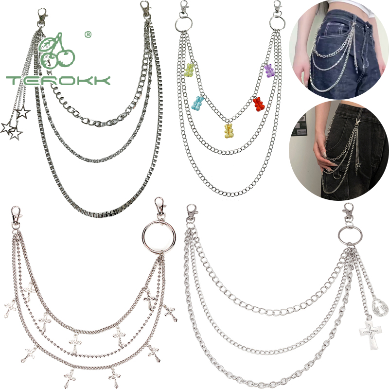 Street Fashion Jewelry - Star Tassel Metal Pants Waist Chain