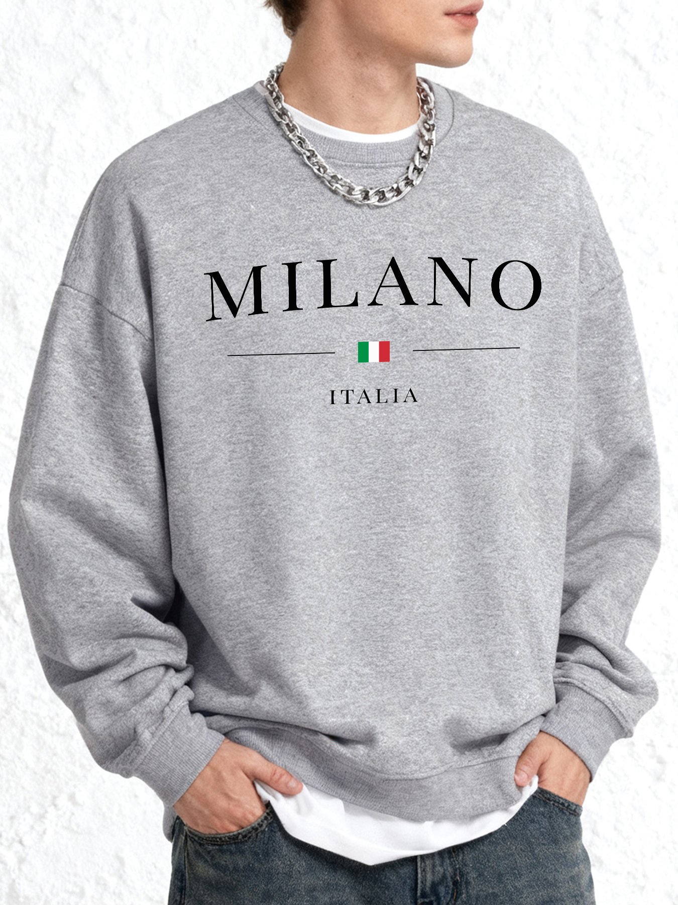 Street Fashion Milano - Italia Milano City Printed Man Warm