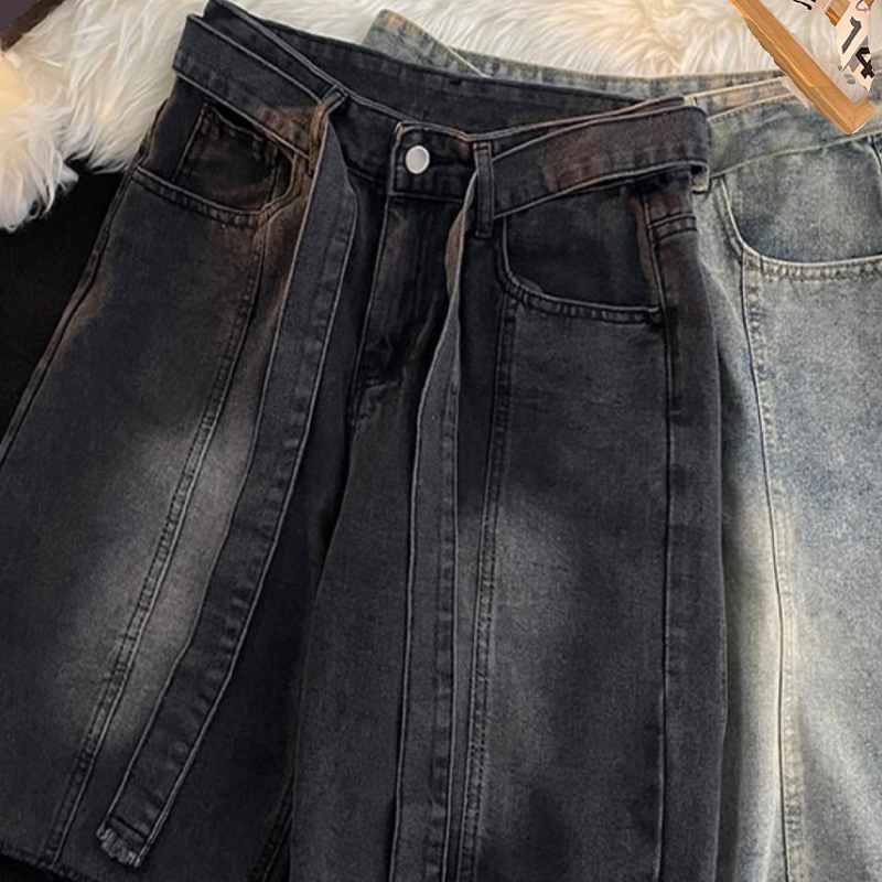 Summer Thin Fringed Denim Shor - مراجعة Street Fashion In Japanese وسعره