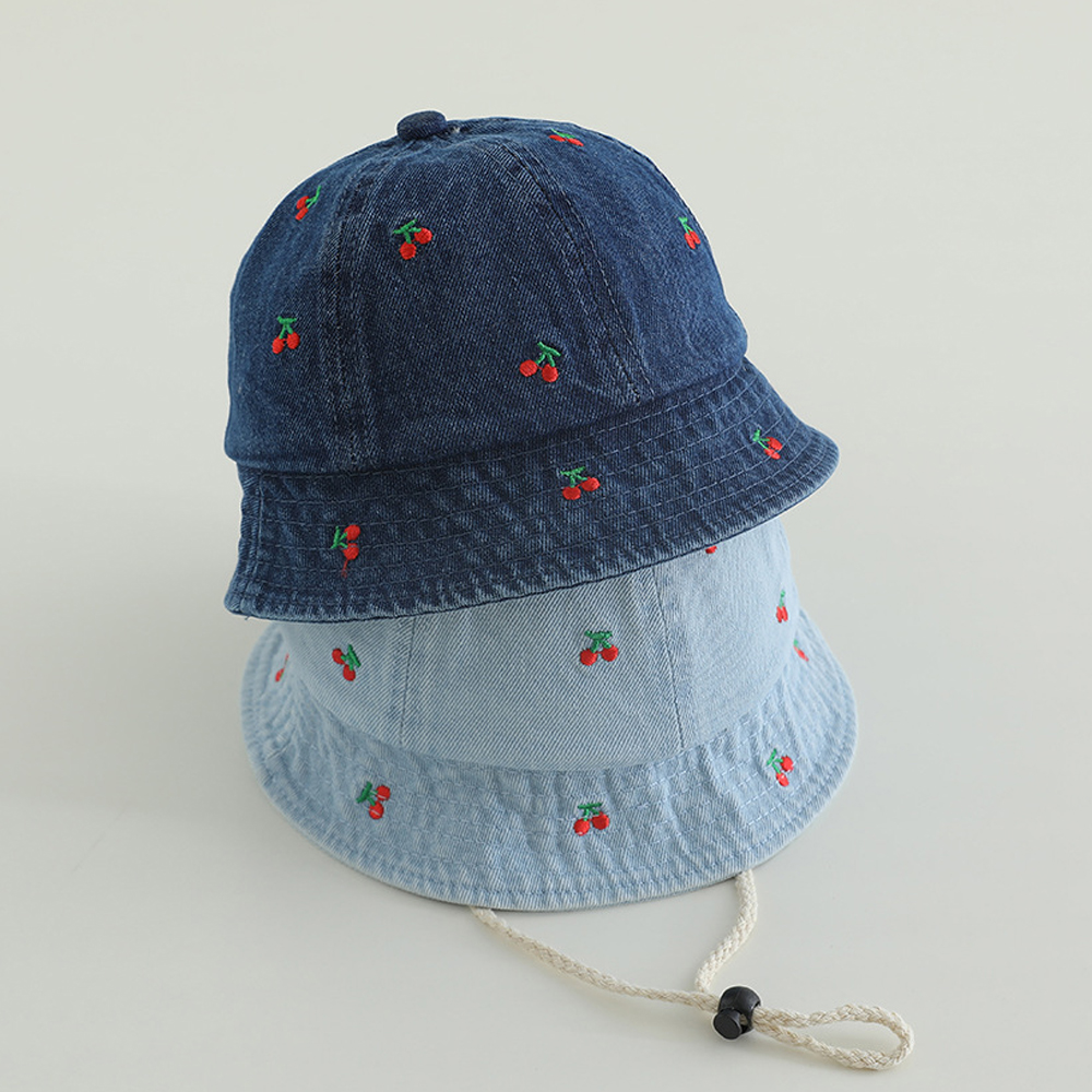 Cherry Embroided Jeans Fisherm - مراجعة Bucket Hat Embroidered وسعره