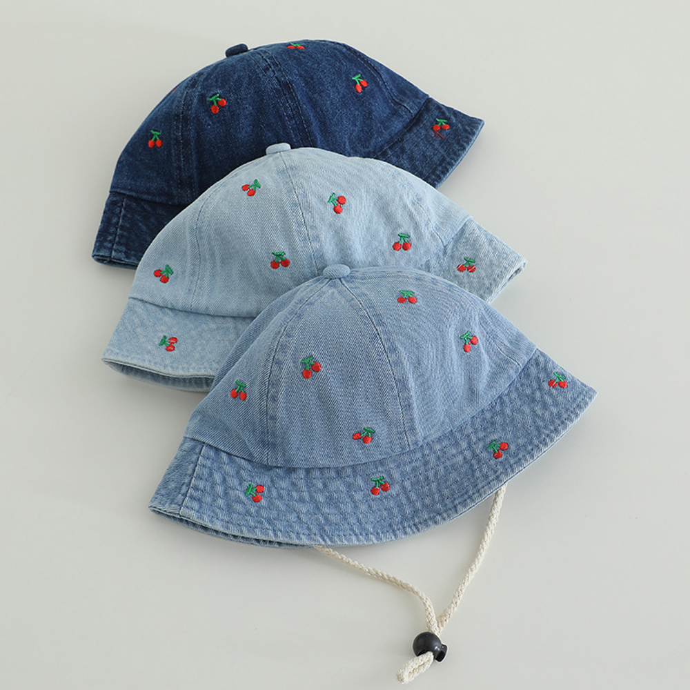 Cherry Embroided Jeans Fisherm - مراجعة Bucket Hat Embroidered وسعره