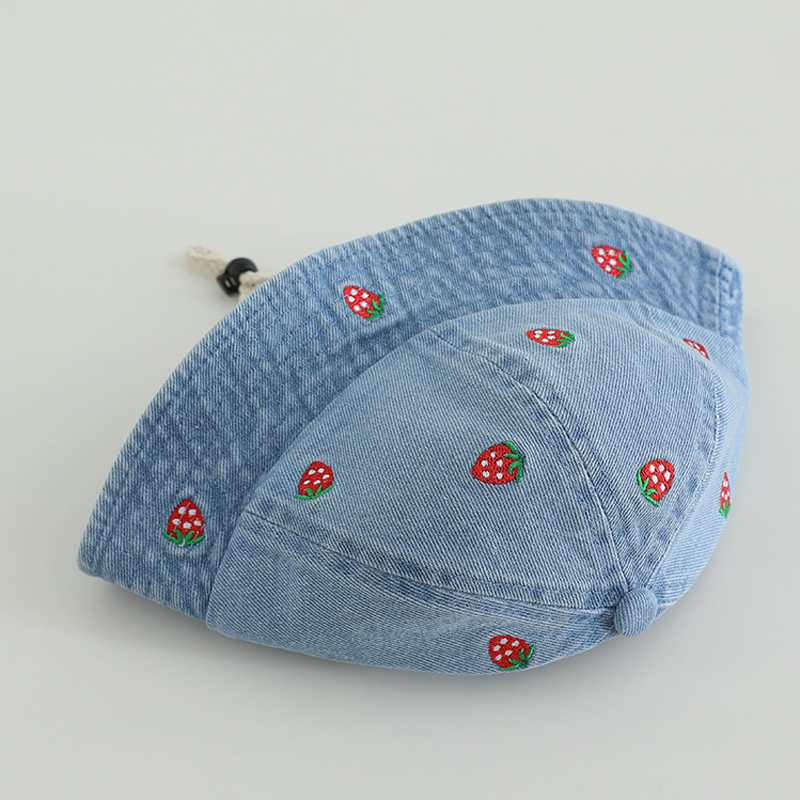 Cherry Embroided Jeans Fisherm - مراجعة Bucket Hat Embroidered وسعره