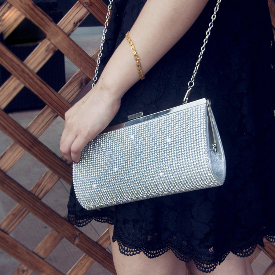 Chain Women Evening Bag Clip S - مراجعة Street Fashion Photo وسعره
