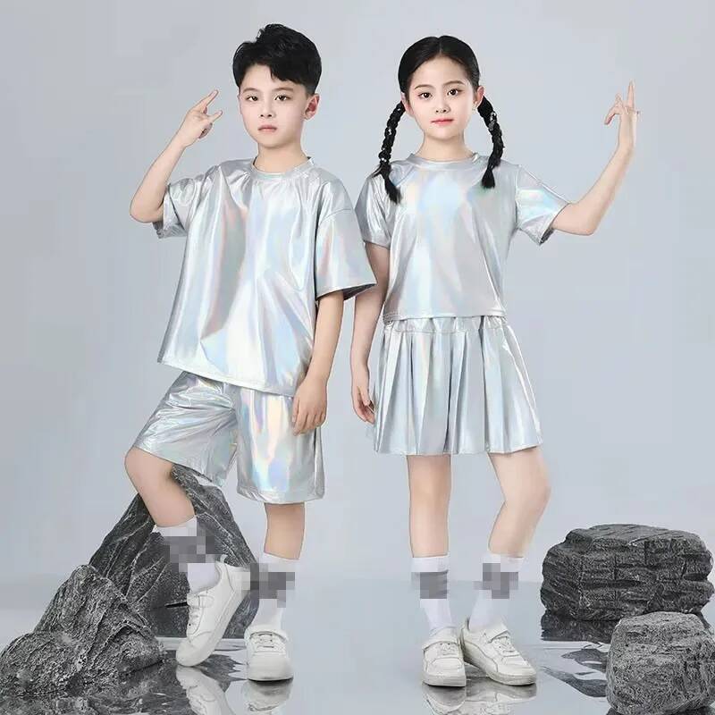 Boys and Girls Hip-hop Set Sil - مراجعة Street Fashion Runway وسعره