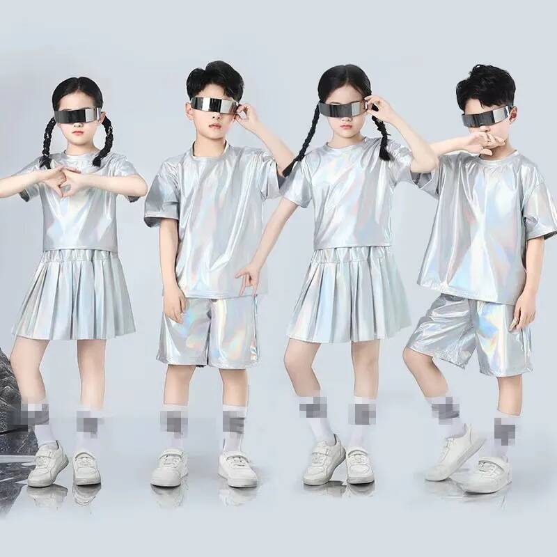 Boys and Girls Hip-hop Set Sil - مراجعة Street Fashion Runway وسعره