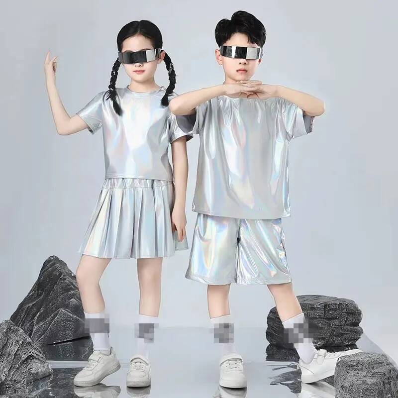 Boys and Girls Hip-hop Set Sil - مراجعة Street Fashion Runway وسعره
