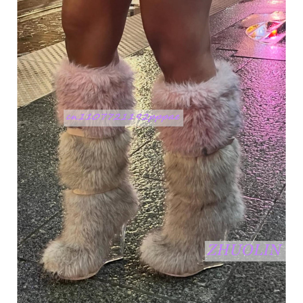 Winter Gradient Furry Transpar - مراجعة Street Fashion Runway وسعره
