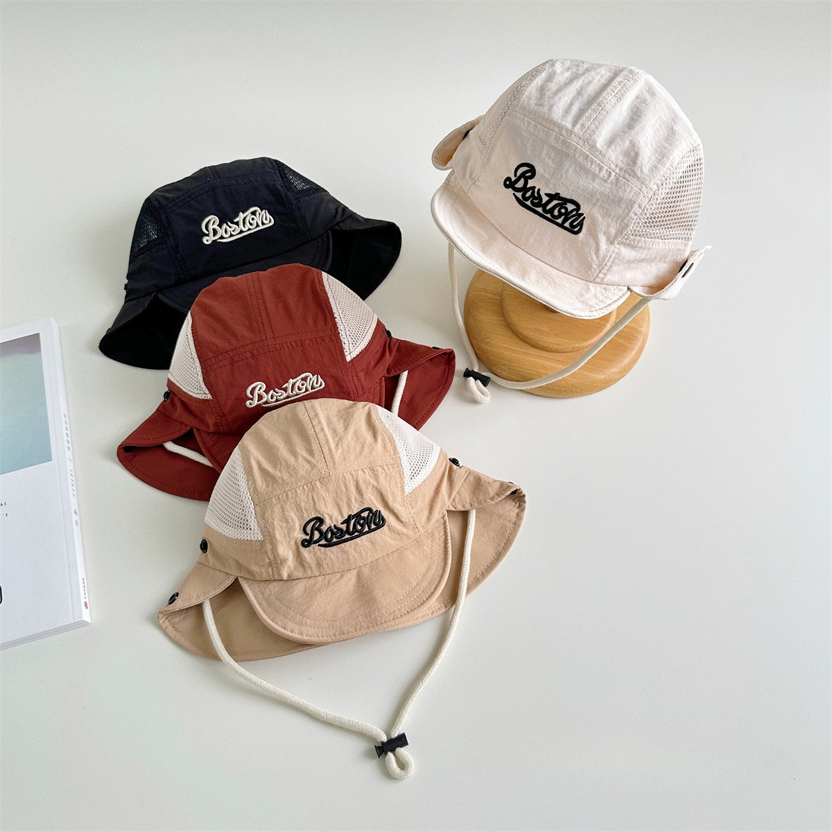 Letter Embroidered Baby Sun Ha - مراجعة Bucket Hat Embroidered وسعره