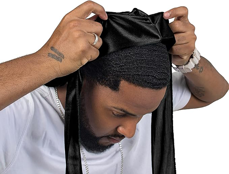 3PCS/LOT Long Durag Silk Satin - مراجعة Street Fashion Hats وسعره