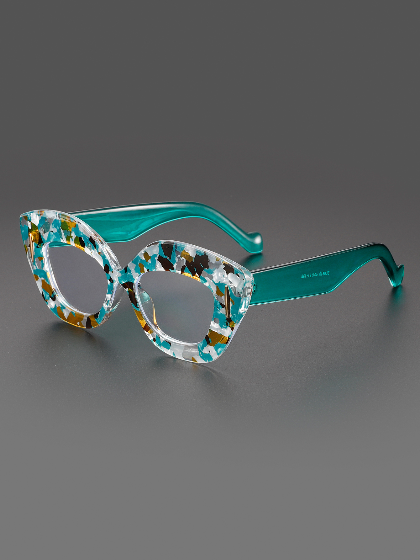 Large Frame Cat-Eye Floral Gla - مراجعة Street Fashion Runway وسعره