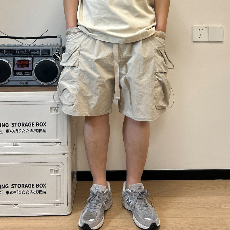 Workwear Multi Pocket Shorts F - مراجعة Street Fashion In Japanese وسعره
