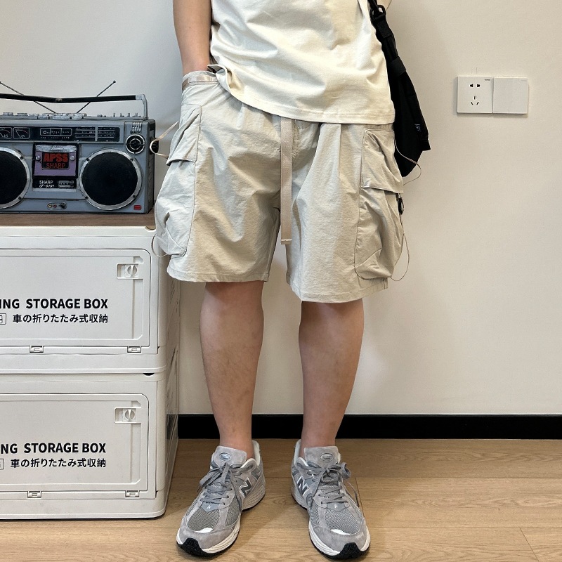 Workwear Multi Pocket Shorts F - مراجعة Street Fashion In Japanese وسعره