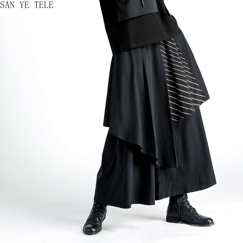 Men Black Irregular Pants Japa - مراجعة Street Fashion In Japanese وسعره
