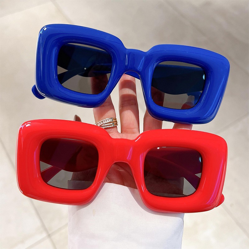 New Women Square Sunglasses Fe - مراجعة Street Fashion Photo وسعره