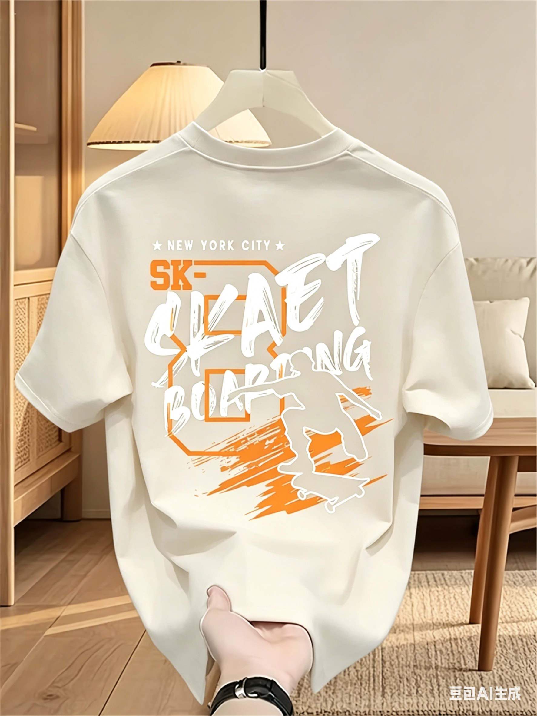 Blu Graphic Tee Men's Summer 1 - مراجعة Street Fashion In Japanese وسعره