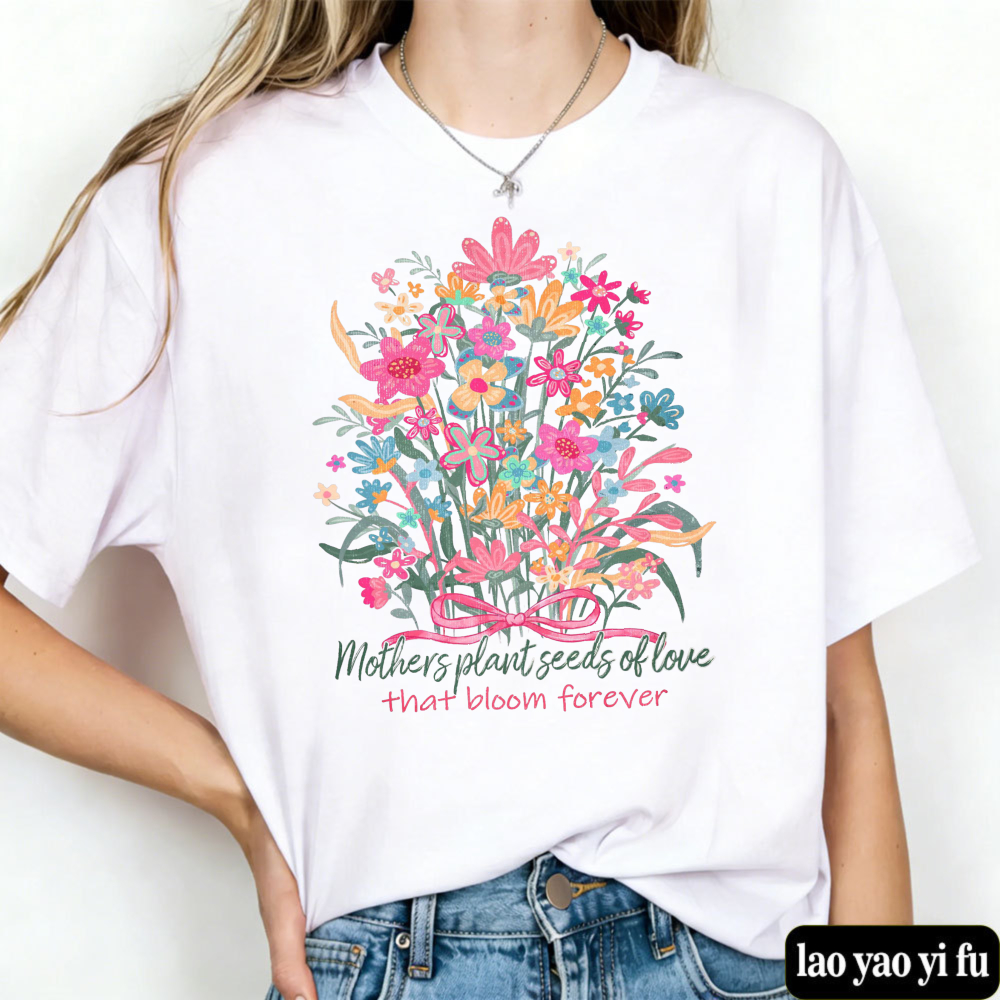 Floral Mama T Shirt Mother's D - مراجعة Street Fashion Quotes وسعره