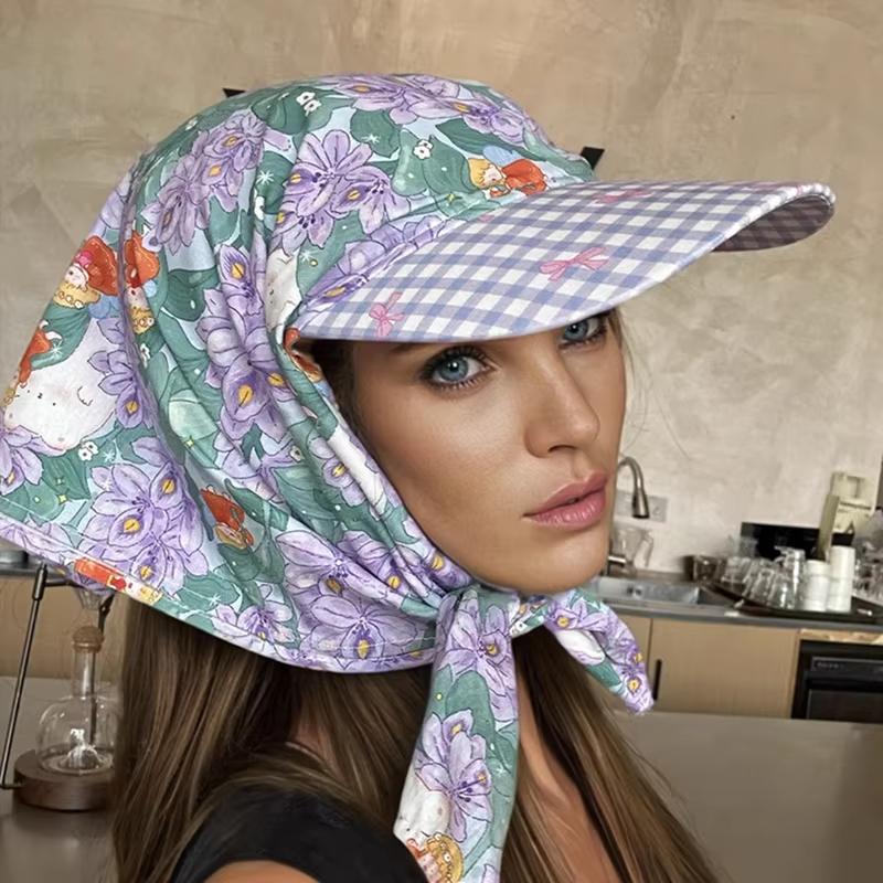 Womens Korean Headscarf Cap wi - مراجعة Street Fashion Hats وسعره