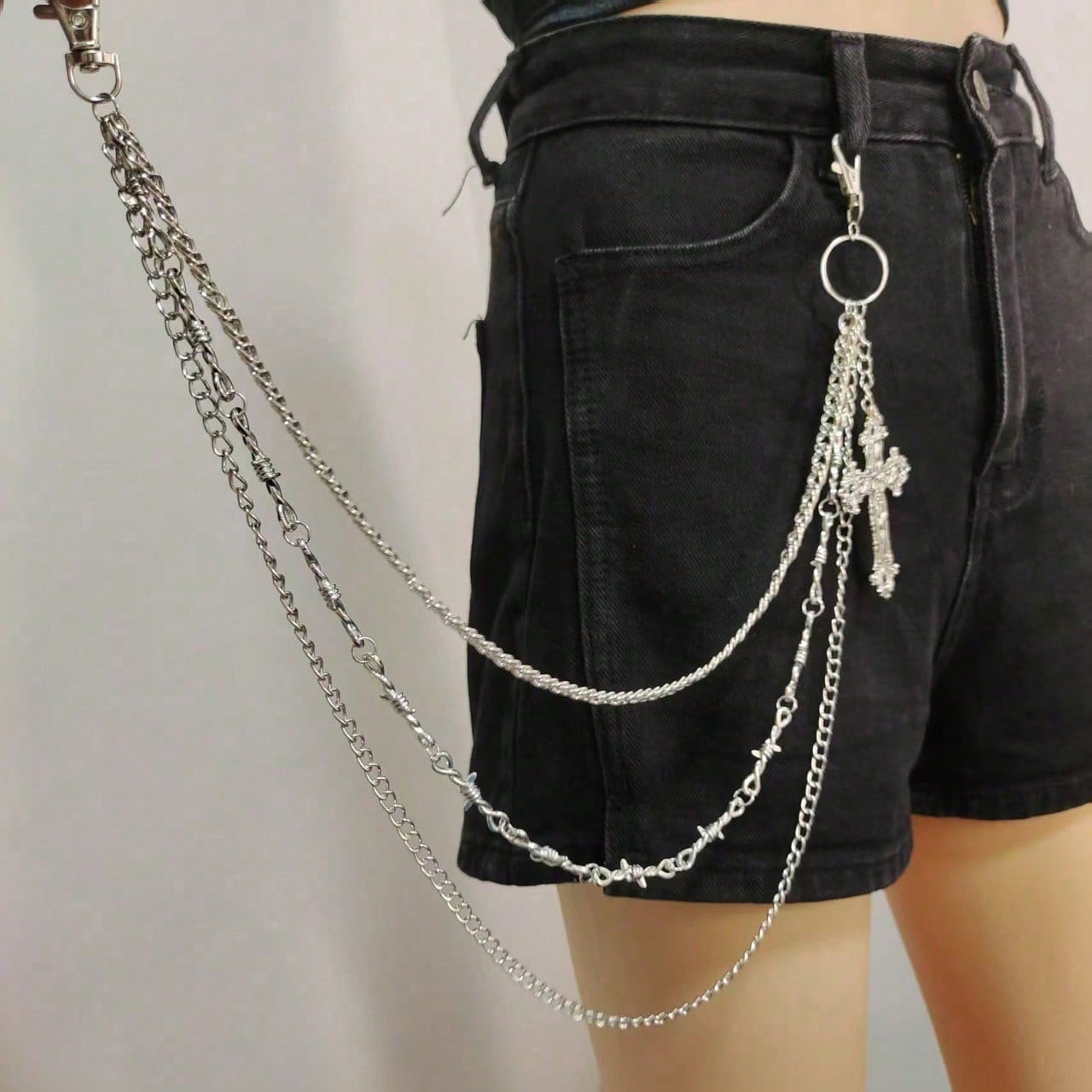 1PC street personality trend l - مراجعة Street Fashion Jewelry وسعره