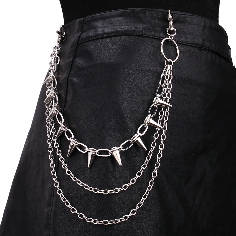 Hip Hop Punk Rock Metal Pants  - مراجعة Street Fashion Jewelry وسعره