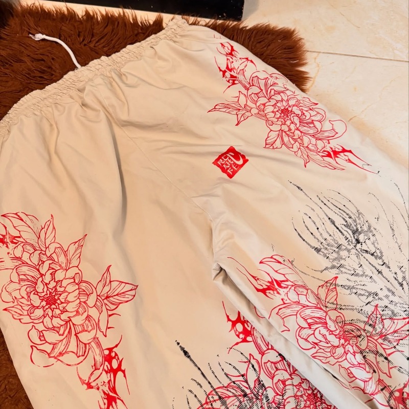 Harajuku Red Spider Lily Print - مراجعة Street Fashion In Japanese وسعره