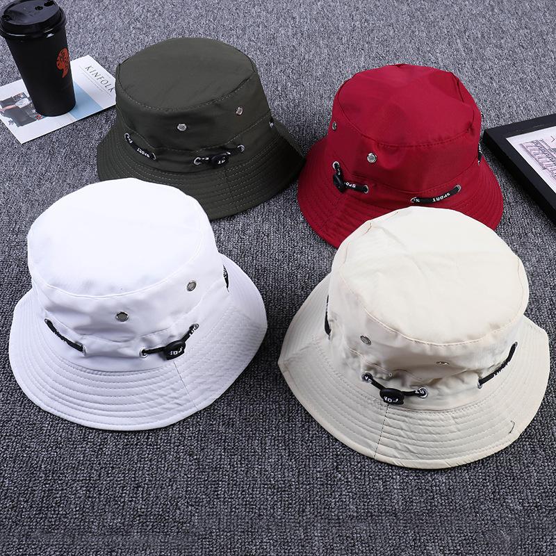 2019 Polyester Adjustable Cord - مراجعة Bucket Hat Embroidered وسعره