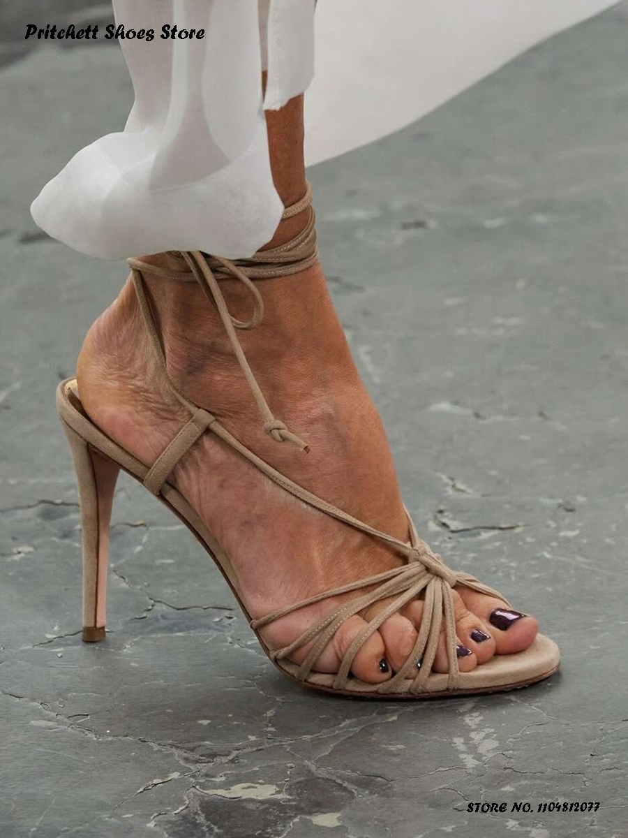 Women's Knotted Leather Strapp - مراجعة Street Fashion Runway وسعره