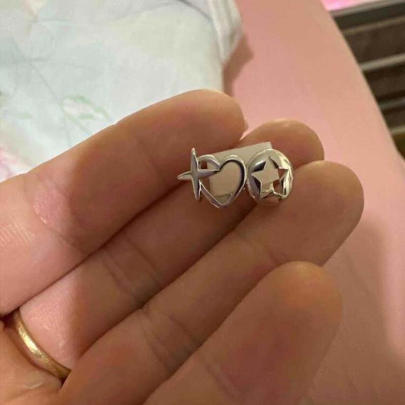 Punk Hip Hop Hollow Heart Teet - مراجعة Street Fashion Jewelry وسعره