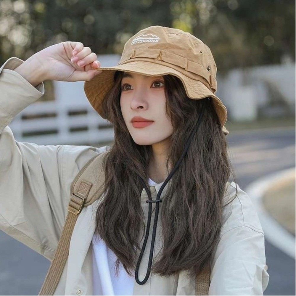Camping Mountain Climbing Hat  - مراجعة Bucket Hat Embroidered وسعره